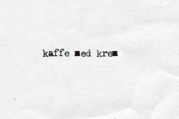 kaffe med krem <