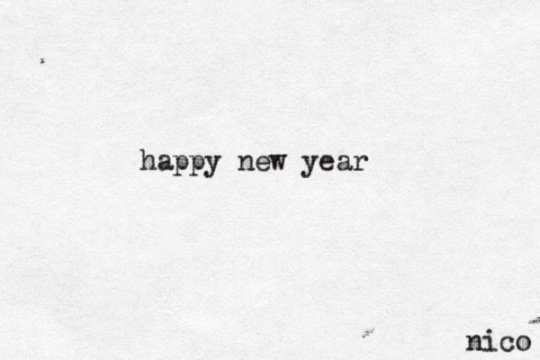 happy new year nico 