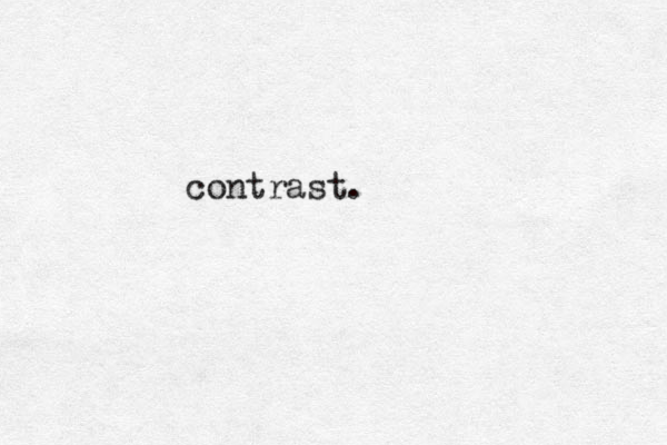 contrast.