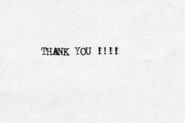 THANK YOU !!!!