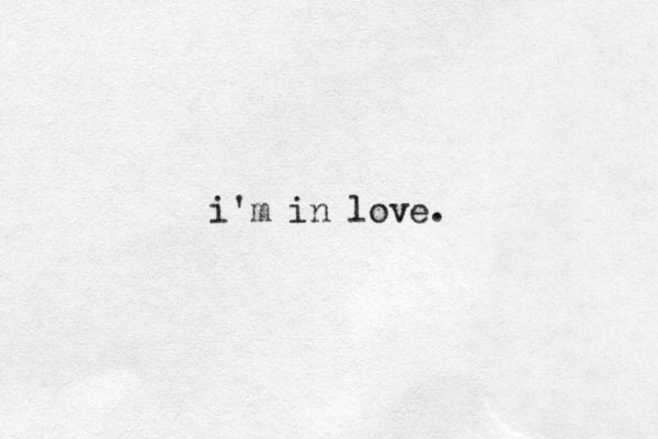 i'm in love . 