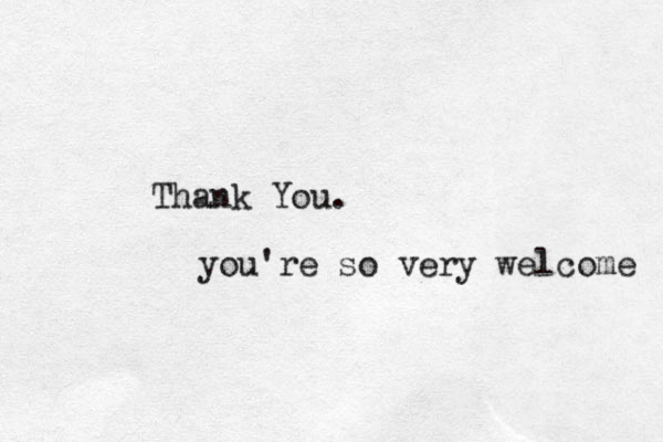 Thank You. you're so very welcome 