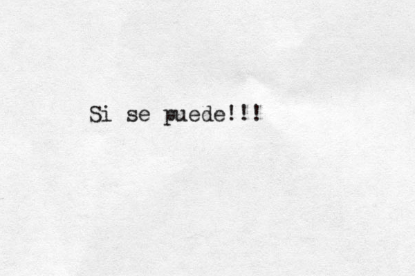 Sí i se puede!!! 