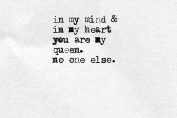 in my mind & in my heart you are ny m queen. no one else. 