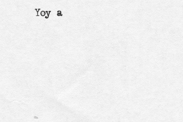 Yoy a