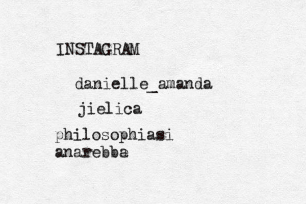 INSTAGRAM @@danielle_amanda jielica philosophiasi anarebbe a