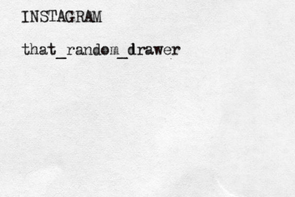 INSTAGRAM that_random_| drawer