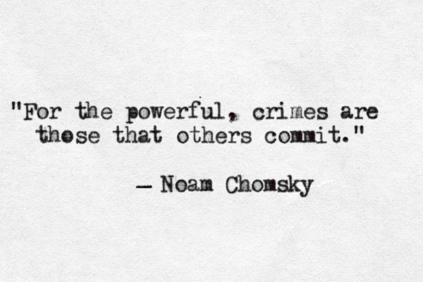 "Discontent is the first necessity of progress." _ Thomas Edison "Discontent is the first necessity of progress." _ Thomas Edison "For the powerful, crimes are those that others commit." _ Noam Chomsky 