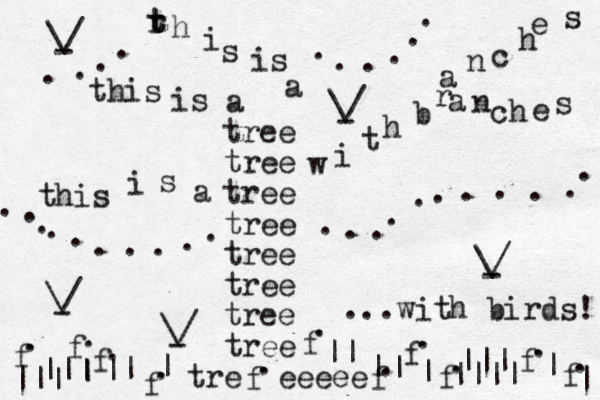 tree tree tree tree tree tree tree tree tr e eeeee this is a w i t h b r a n c h e s a n c h e s r t t h i s is a this i s a . . . . . . . . . . . . . . . . . . . . . . . . . . . . . . . | | | | | | |||| | ||| ||| ||| || | \/ - \/ - \/ - with birds! ... \/ - \/ - | f f f f f f f f f f f . . . . . . . . . . . 