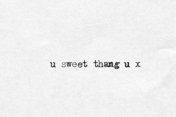 u sweet thang u x 