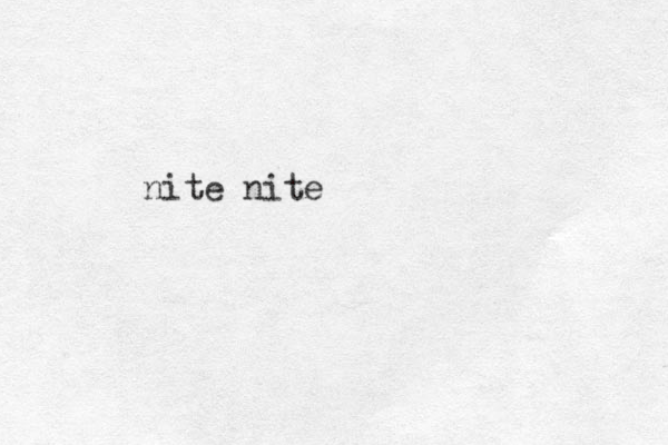 nite nite