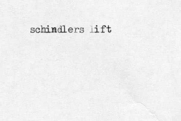 schindlers lift