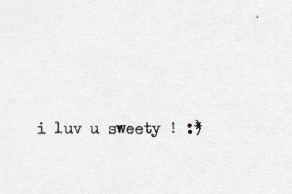 i luv u sweety ! :) *