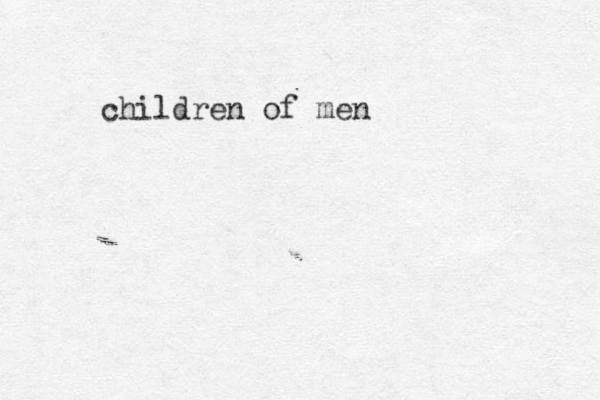 children of men