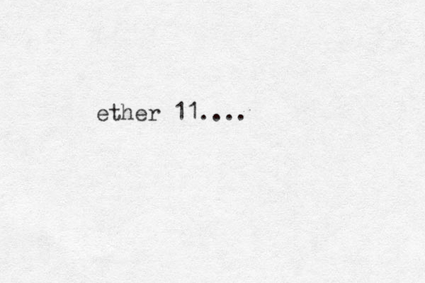 ether 11....