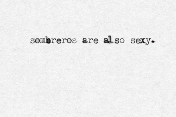 somn b breros are also sexy. 