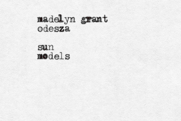 madelyn grant odesza z sun models