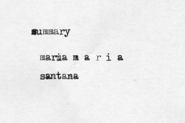summary maru ia m a r i a santana