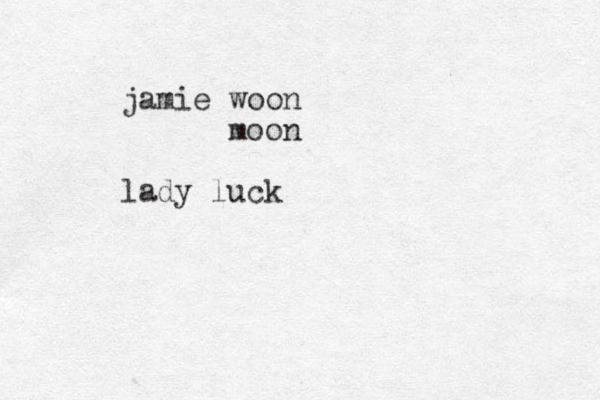 jamie woon moon lady luck