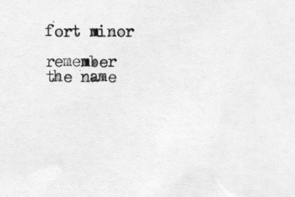 fort minor remember the name