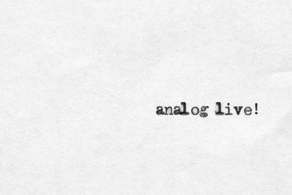 analog live! 