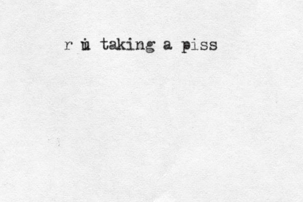 r i u taking a piss