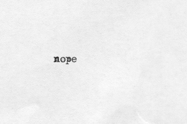 nope