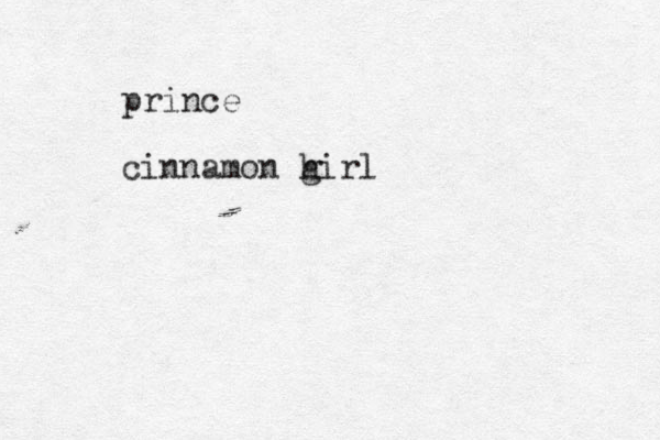 prince cinnamon h girl