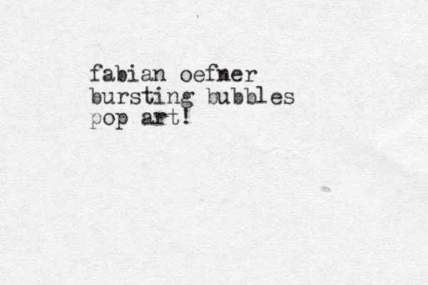 fabian oefner bursting bubbles pop art!