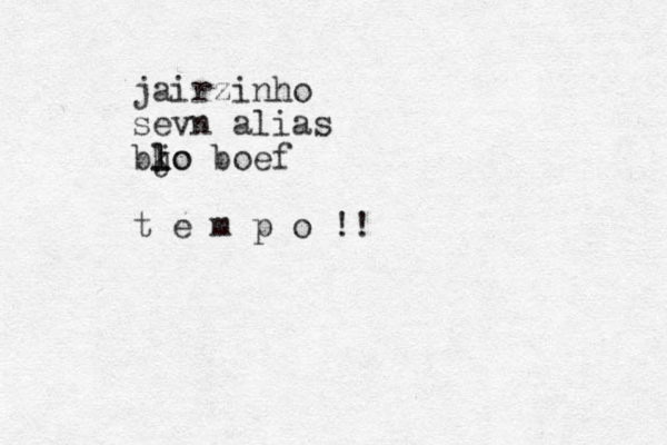 jairzinho sevn alias blo k l jo boef t e m p o !!
