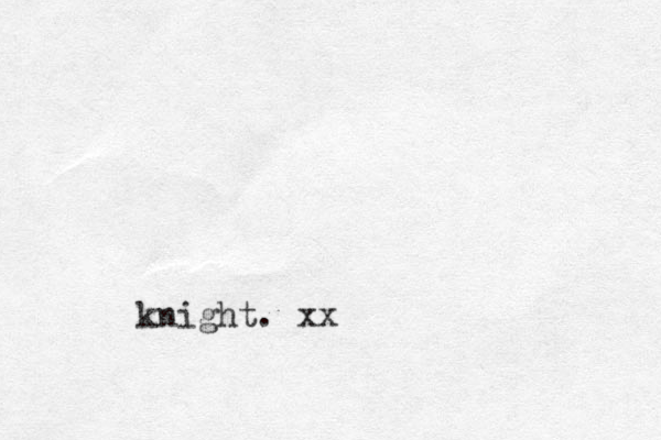 knight. xx