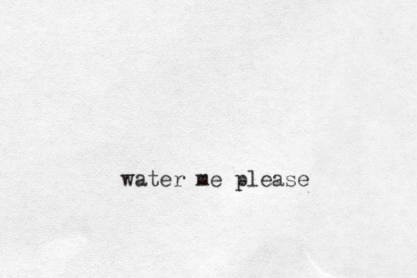 water me please