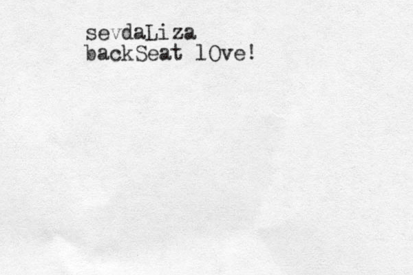 sevdaLiza backSeat lOve!