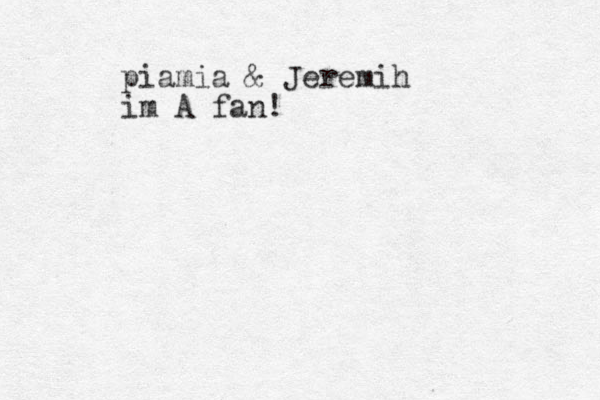 piamia & Jeremih im A fan!