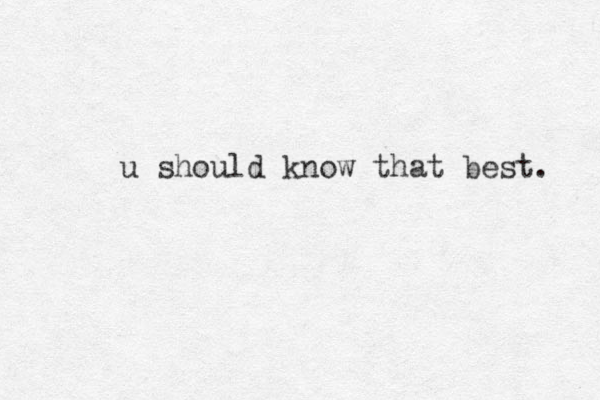 u should know that best. 