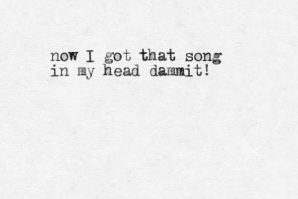 now I got that song in my head dammit!