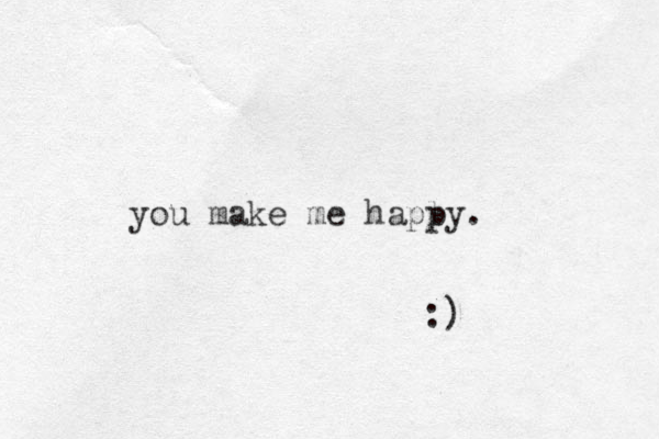 you make me haply p . :)