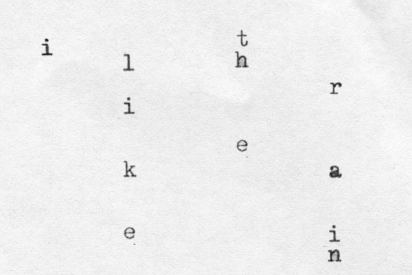 i i l i k e t h e r a i n 