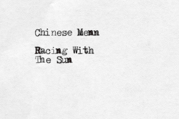 Chinese m Menn Racing w With The Sun