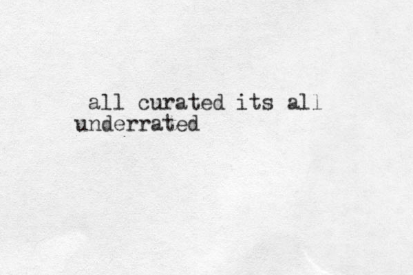 all curated its all nderrated u
