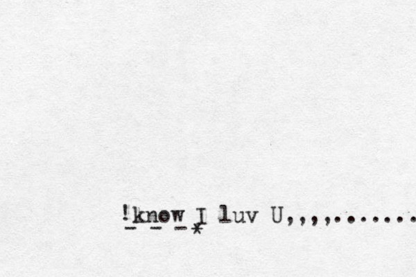 l know I luv U,,,,....... * - - - ! 