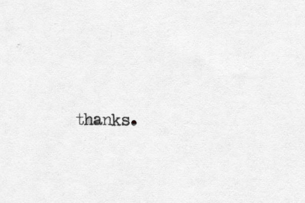 thanks.
