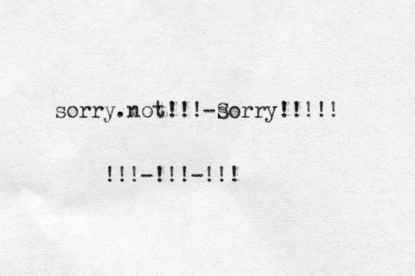 sorry not!!! sorry!!!! . - S ! !!!-!!!-!!!