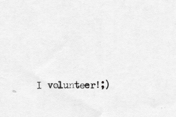 I volunteer!;)