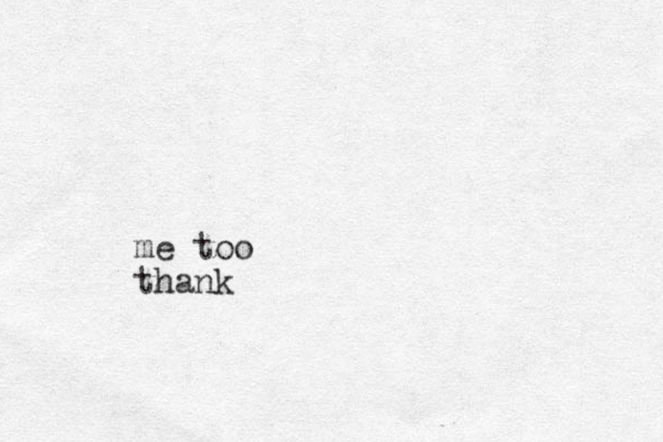 me too thank 