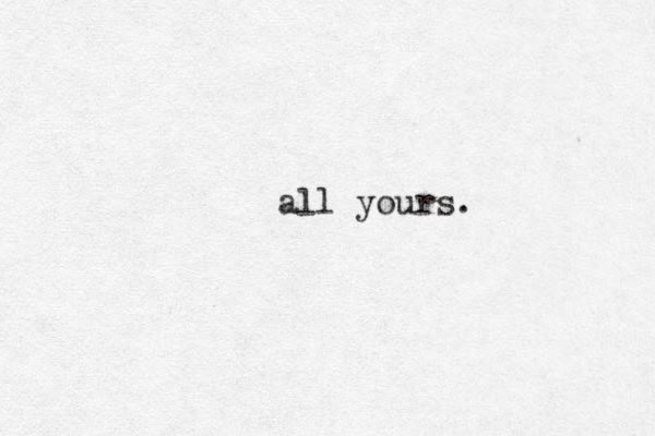 all yours.