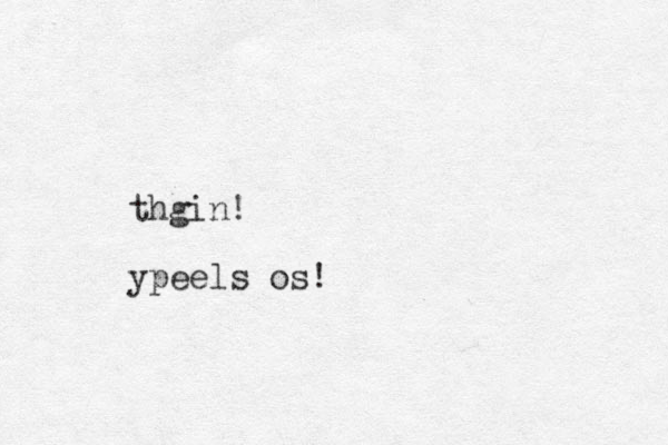 thgin! ypeels os! 