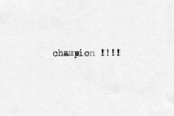 champion !!!!