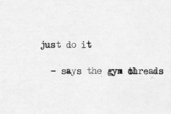 just do it - says the gym cl threads 