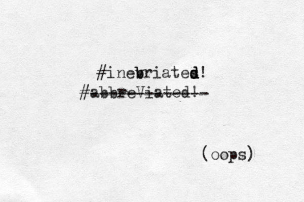 #abbreViated! ------------- inev b briates d d d! # (oops) 